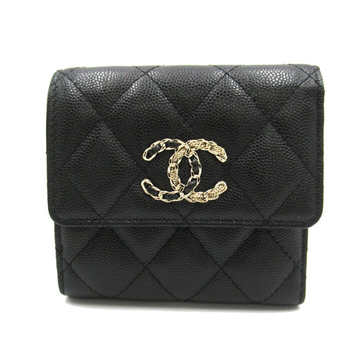 楽天市場】シャネル CHANEL 三つ折り財布 三つ折り財布 財布 キャビア 