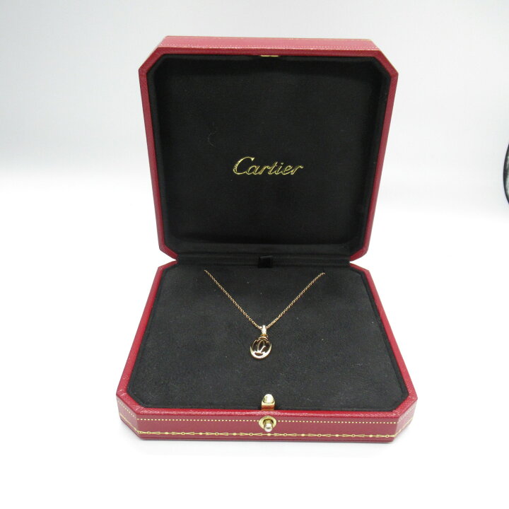 楽天市場】カルティエ CARTIER ロゴ ドゥーブルC ダイヤ ネックレス  