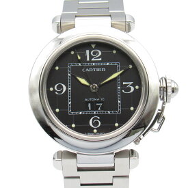 カルティエ CARTIER パシャC 腕時計 時計 ステンレススチール レディース ブラック系 W31053M7 【中古】