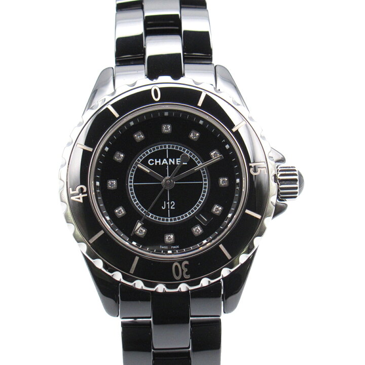 楽天市場】シャネル CHANEL J12 12Pダイヤ 腕時計 時計 セラミック  
