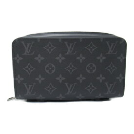 ルイ・ヴィトン LOUIS VUITTON ジッピーXL ラウンド長財布 ラウンド長財布 財布 PVCコーティングキャンバス モノグラム・エクリプス メンズ ブラック系 M61698 【中古】