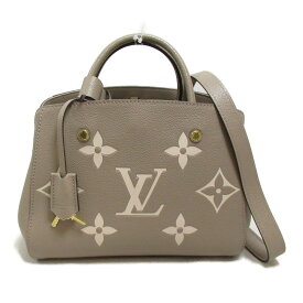 ルイ・ヴィトン LOUIS VUITTON モンテーニュBB トートバッグ トートバッグ バッグ レザー モノグラム・アンプラント レディース グレー系 M45489 【中古】