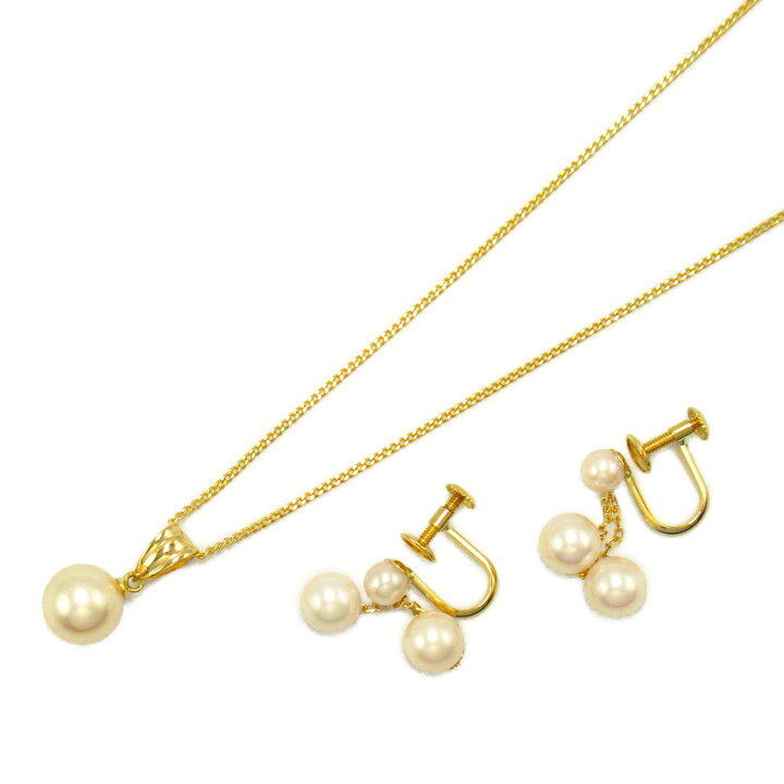 楽天市場】タサキ TASAKI パール ネックレス&イヤリング セット  