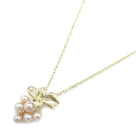 ミキモト MIKIMOTO パール ネックレス ネックレス ジュエリー K18（イエローゴールド） パール レディース ピンク系 【中古】