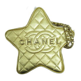 シャネル CHANEL 星形チェーンショルダーバッグ ショルダーバッグ バッグ レザー レディース ゴールド系 AS4579 【中古】