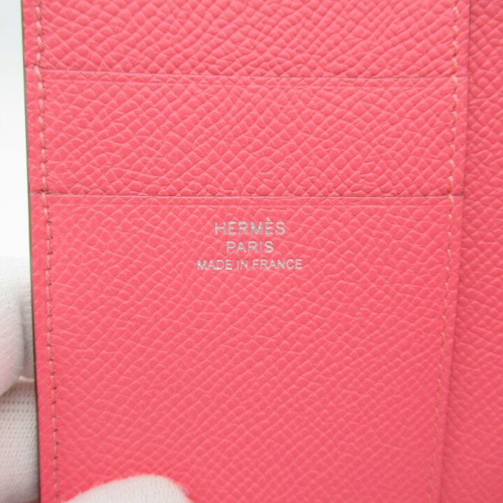 楽天市場】エルメス HERMES ベアンコンビネ ローズアザレ 三つ折り財布 