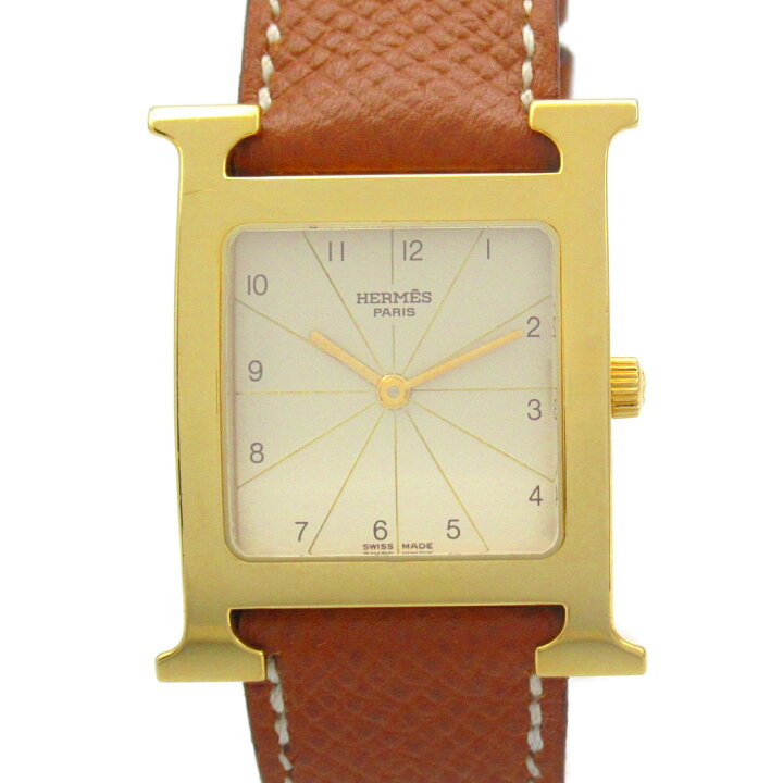 楽天市場】エルメス HERMES Hウォッチ 腕時計 時計 GP（ゴールドメッキ