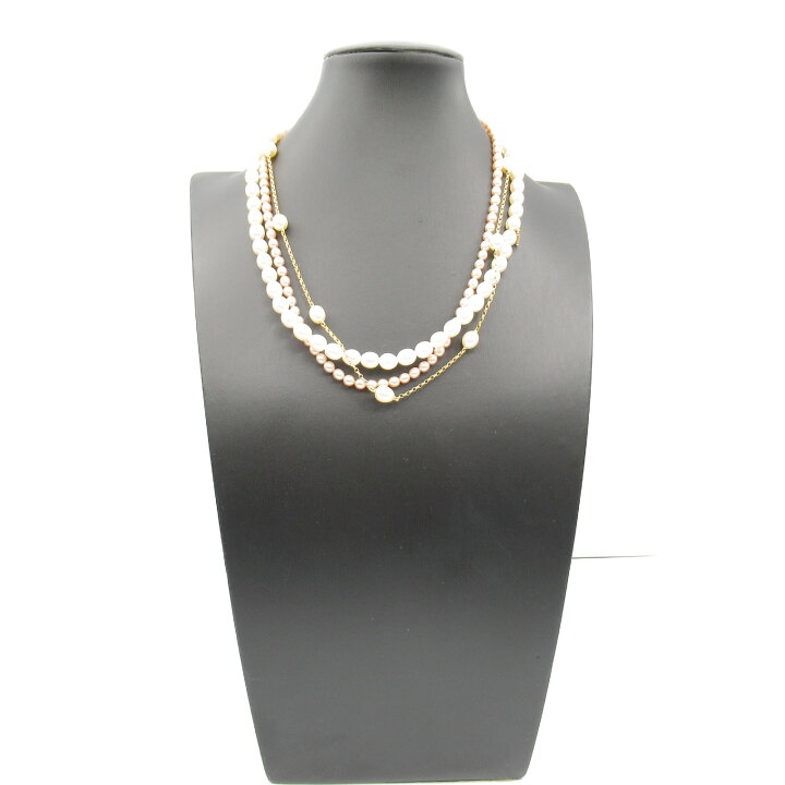 楽天市場】ミキモト MIKIMOTO パール 3連 ネックレス ネックレス  