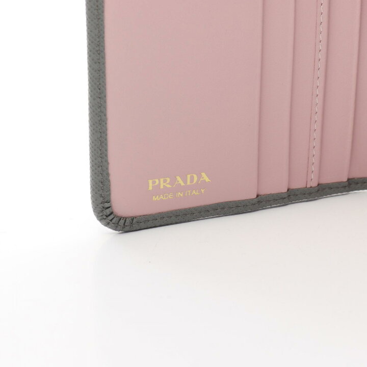楽天市場】プラダ PRADA 二つ折り財布 財布 サフィアーノレザー 