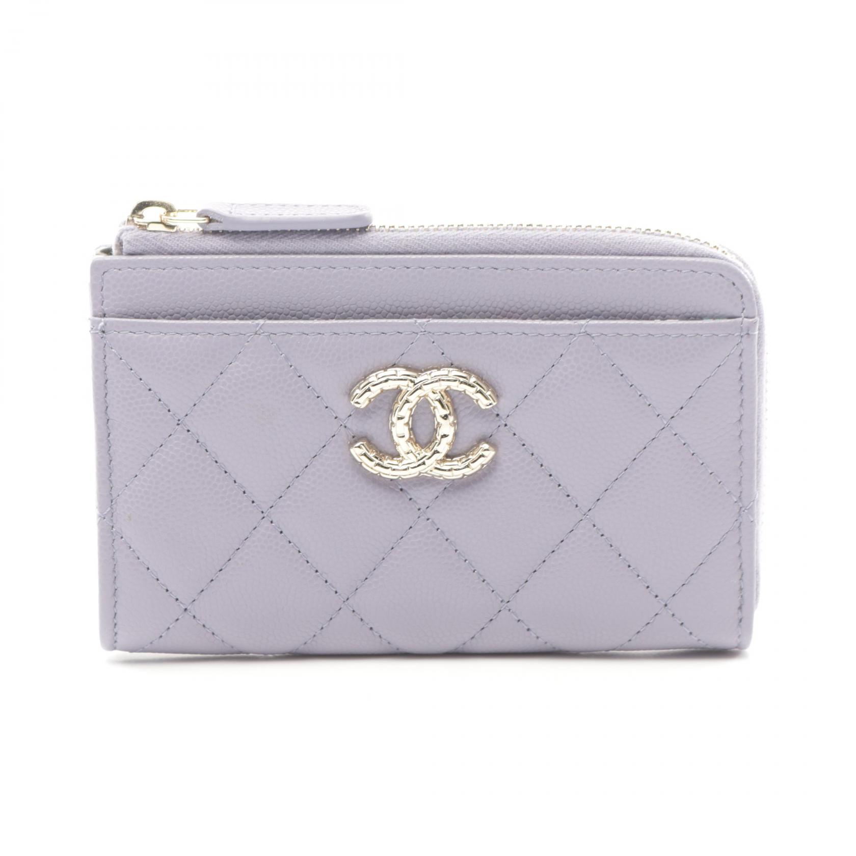【7千円OFFクーポン×P3倍】シャネル CHANEL マトラッセ クラシック ジップ カードケース アクセサリー キャビアスキン(グレインドカーフ) レディース ブラック系 AP4091 【中古】