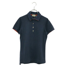 【全品5％OFFクーポン】エルメス HERMES ポロシャツ ポロシャツ 衣料品 トップス コットン レディース ネイビー系 【中古】