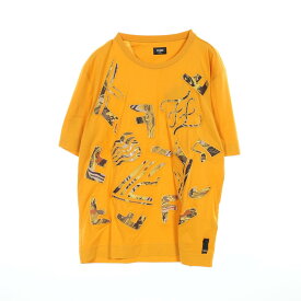 フェンディ FENDI カットソー 衣料品 トップス コットン メンズ イエロー系 【中古】