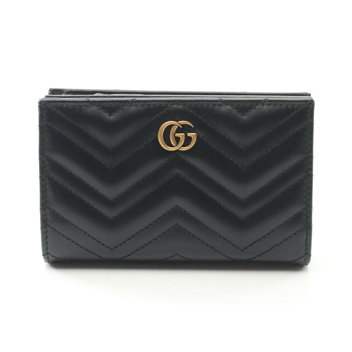 楽天市場】グッチ GUCCI ダブルG 二つ折り財布 財布 レザー レディース  