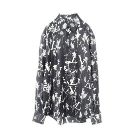 ルイ・ヴィトン LOUIS VUITTON LVリーフ 衣料品 トップス シルク メンズ グレー系 / ホワイト系 - 【中古】