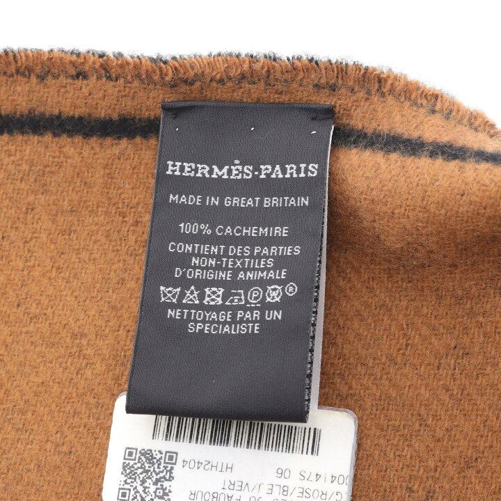 楽天市場】エルメス HERMES Tete a Queue マフラー 衣料品 カシミヤ  