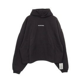 【3千円OFFクーポン対象＆まとめ買い10%OFF】バレンシアガ BALENCIAGA パーカー 衣料品 トップス コットン メンズ レディース ブラック系 818433TRVJ310702 【新品】