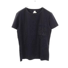 【全品5％OFFクーポン】エルメス HERMES カットソー 衣料品 トップス コットン レディース ネイビー系 86-7604 【中古】
