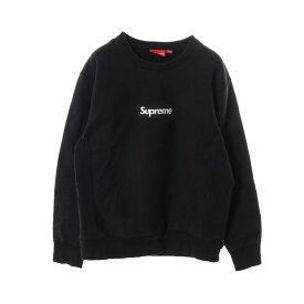 シュプリーム Supreme Box Logo Crewneck Sweatshirt スウェット 衣料品 トップス コットン メンズ ブラック系 【中古】