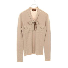 トッズ TOD'S ボウタイ ニット 衣料品 トップス カシミヤ レディース ベージュ系 X8WC1136500 【中古】