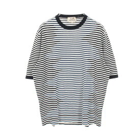 【5%OFFクーポン×ポイント5倍】エルメス HERMES 半袖Tシャツ 衣料品 トップス コットン メンズ レディース ネイビー系 【中古】