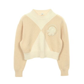 【10%OFFクーポン対象 7/4 20時〜7/11 9:59】エルメス HERMES CANDY LIBRIS ニット 衣料品 トップス コットン ナイロン レディース ベージュ系 5H2639D9 【中古】