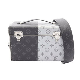【10%OFFクーポン対象】ルイ・ヴィトン LOUIS VUITTON ミニボックストランク ハンドバッグ バッグ PVCコーティングキャンバス メタル モノグラム・エクリプス メンズ ブラック系 / グレー系 / モノグラム・エクリプス　スプリット M21022 【中古】