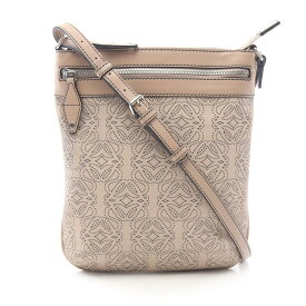 【3,000円OFFクーポン対象】ロエベ LOEWE アナグラム ショルダーバッグ バッグ PVCコーティングキャンバス レザー レディース ベージュ系 【中古】