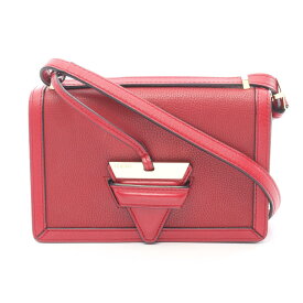 ≪20%OFFクーポン 5/9 20時〜5/16 9:59≫ロエベ LOEWE バルセロナ ショルダーバッグ バッグ レザー レディース レッド系 【中古】