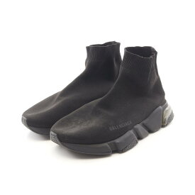 【1,000円OFFクーポン対象】バレンシアガ BALENCIAGA SPEED TRAINER スピードトレーナー スニーカー 靴 ファブリック メンズ ブラック系 【中古】