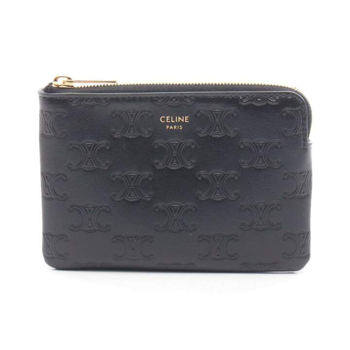 楽天市場】セリーヌ CELINE トリオンフ キーリング付き コインケース 