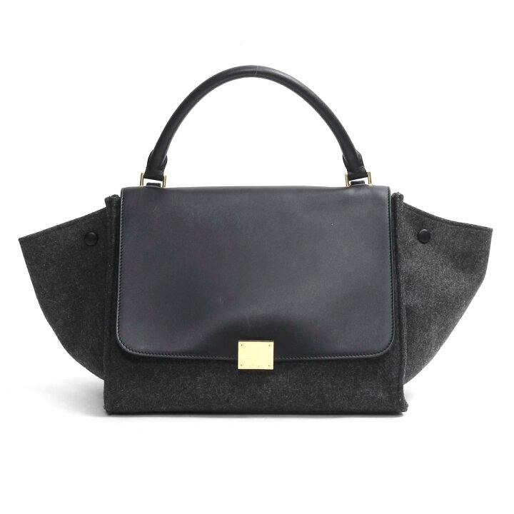 楽天市場】【中古】 セリーヌ トラペーズ ハンド ショルダーバッグ 