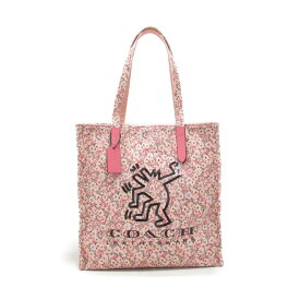 【中古】 コーチ キースヘリングコラボ トートバッグ レディース キャンバス x レザー | COACH BRANDOFF ブランドオフ ブランド ブランドバッグ ブランドバック かばん バッグ バック トートバック トート