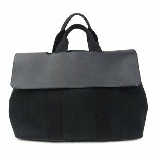 【中古】 エルメス バルパライソMM ハンドバッグ メンズ レディース キャンバス レザー ブラック | HERMES BRANDOFF ブランドオフ ブランド ブランドバッグ ブランドバック かばん バッグ バック ハンドバック ハンド