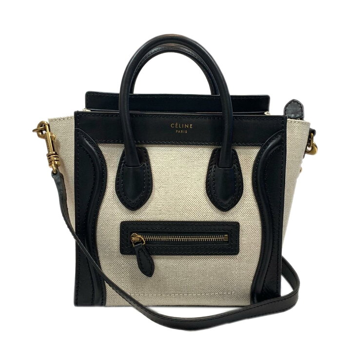 セリーヌ ラゲージ ミニショッパー ブランドオフ CELINE キャンバス 
