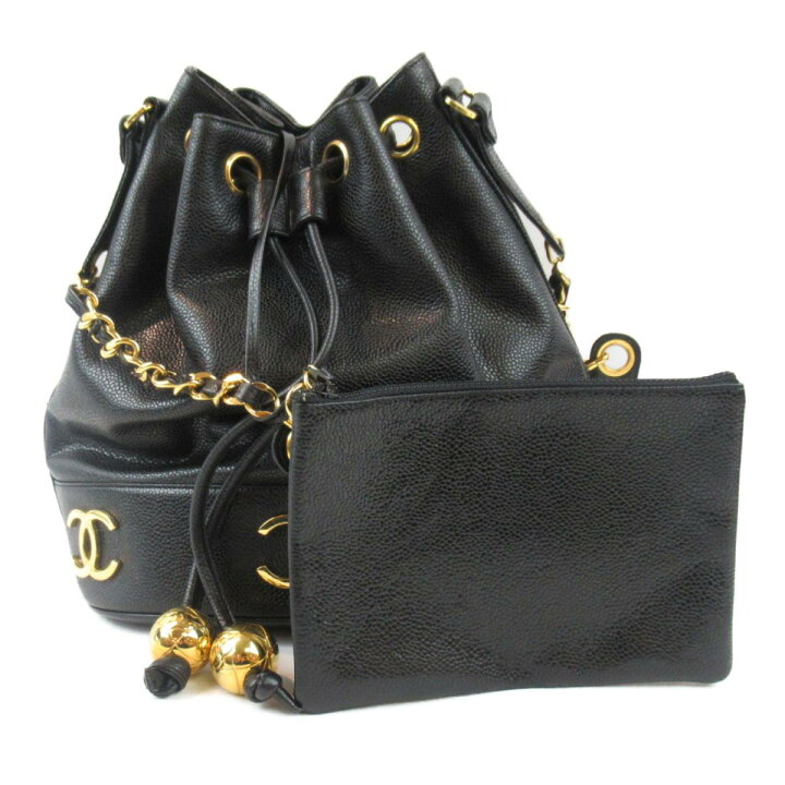 楽天市場】【中古】 シャネル 巾着ショルダーバッグ レディース  