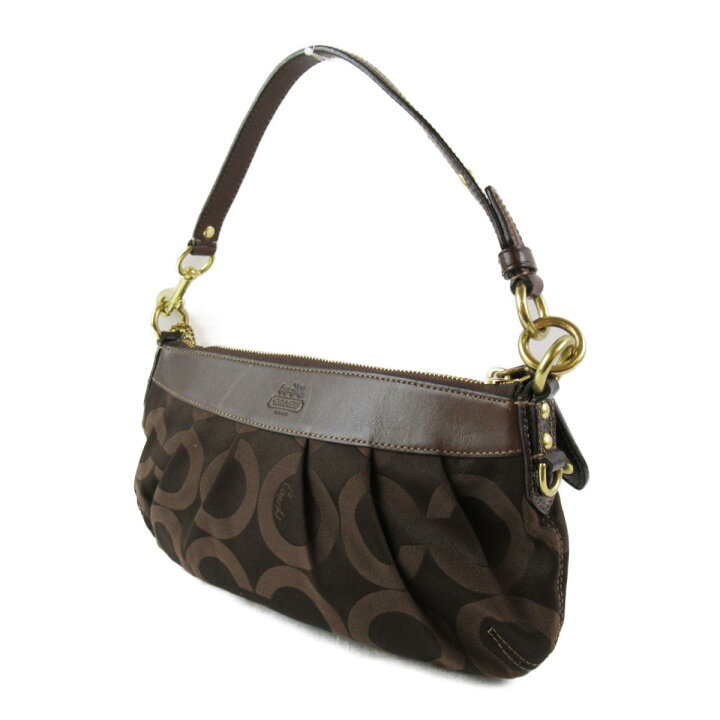 中古】 美品 コーチ COACH シグネチャー ショルダーバッグ ハンド 
