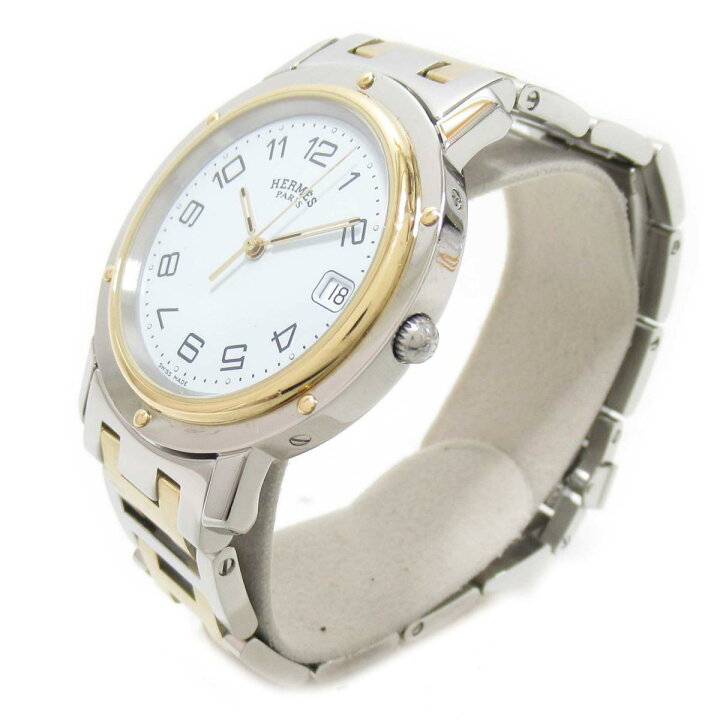 楽天市場】【中古】エルメス クリッパーコンビ メンズ ウォッチ 腕時計  