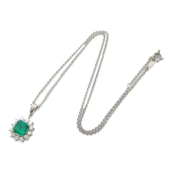楽天市場】【中古】ジュエリー エメラルド ダイヤモンド ネックレス  