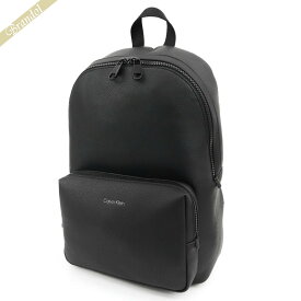 カルバンクライン Calvin Klein メンズ リュックサック レザー バックパック ブラック K50K508696BAX | コンビニ受取 ブランド