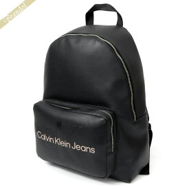 カルバンクライン Calvin Klein メンズ リュックサック ロゴ バックパック ブラック K60K608375 01F | コンビニ受取 ブランド