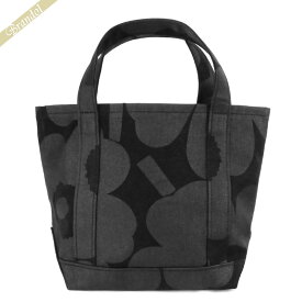 マリメッコ marimekko レディース トートバッグ ピエニ ウニッコ ミニトート Pieni Unikko Seidi Wx フラワー 花柄 ブラック 047586 999 | コンビニ受取 ブランド