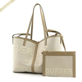 バーバリー BURBERRY レディース トートバッグ ポーチ付 キャンバストート ベージュ系 8043104 | ブランド