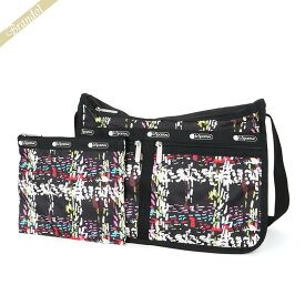 レスポートサック LeSportsac レディース ショルダーバッグ DELUXE EVERYDAY BAG チェック柄風 ブラック系マルチカラー 7507 E474 | コンビニ受取 ブランド