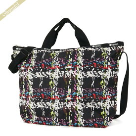 レスポートサック LeSportsac レディース トートバッグ DELUXE EASY CARRY TOTE 2wayショルダーバッグ チェック柄風 ブラック系マルチカラー 4360 E474 | コンビニ受取 ブランド