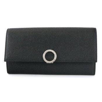 《ポイント5倍_21日10:59迄》ブルガリ BVLGARI 財布 メンズ・レディース 長財布 ブルガリ・ブルガリ レザー ブラック 30414 GRAIN BLK | ブランド