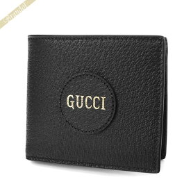 グッチ GUCCI 財布 メンズ 二つ折り財布 ロゴ レザー ブラック 643875 DJ20N 1000 | ブランド