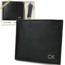 カルバンクライン Calvin Klein 財布 メンズ 二つ折り財布 レザー キーリングセット ブラック 31CK330016 | コンビニ受取 ブランド