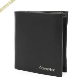 カルバンクライン Calvin Klein 財布 メンズ 二つ折り財布 ブラック K50K510593BAX | コンビニ受取 ブランド