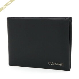 カルバンクライン Calvin Klein 財布 メンズ 二つ折り財布 ブラック K50K510599BAX | コンビニ受取 ブランド