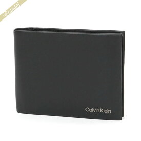 カルバンクライン Calvin Klein 財布 メンズ 二つ折り財布 ブラック K50K510600BAX | コンビニ受取 ブランド